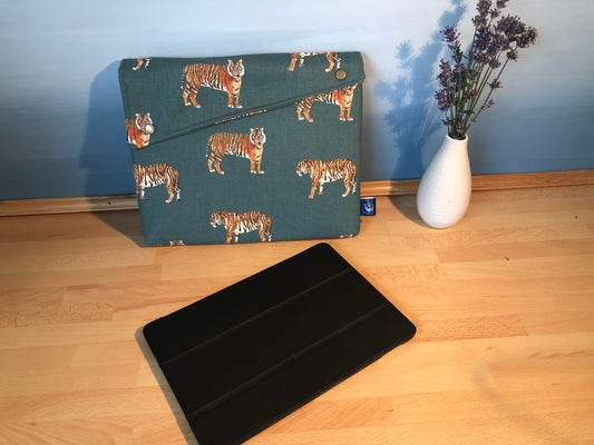 tiger iPad padded case for ipad measuring 27cm wide by 21cm
