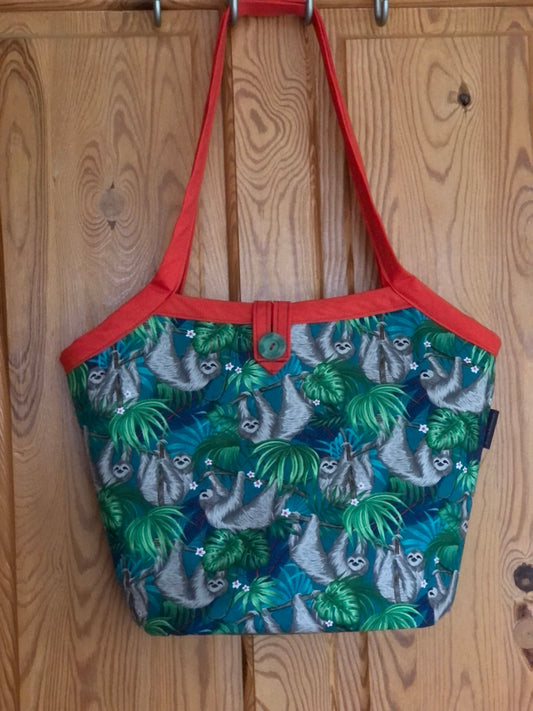 Shaldon wildlife trust Sloth bucket bag