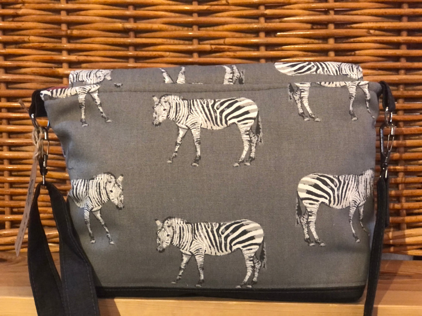 zebra print, satchel style shoulder bag